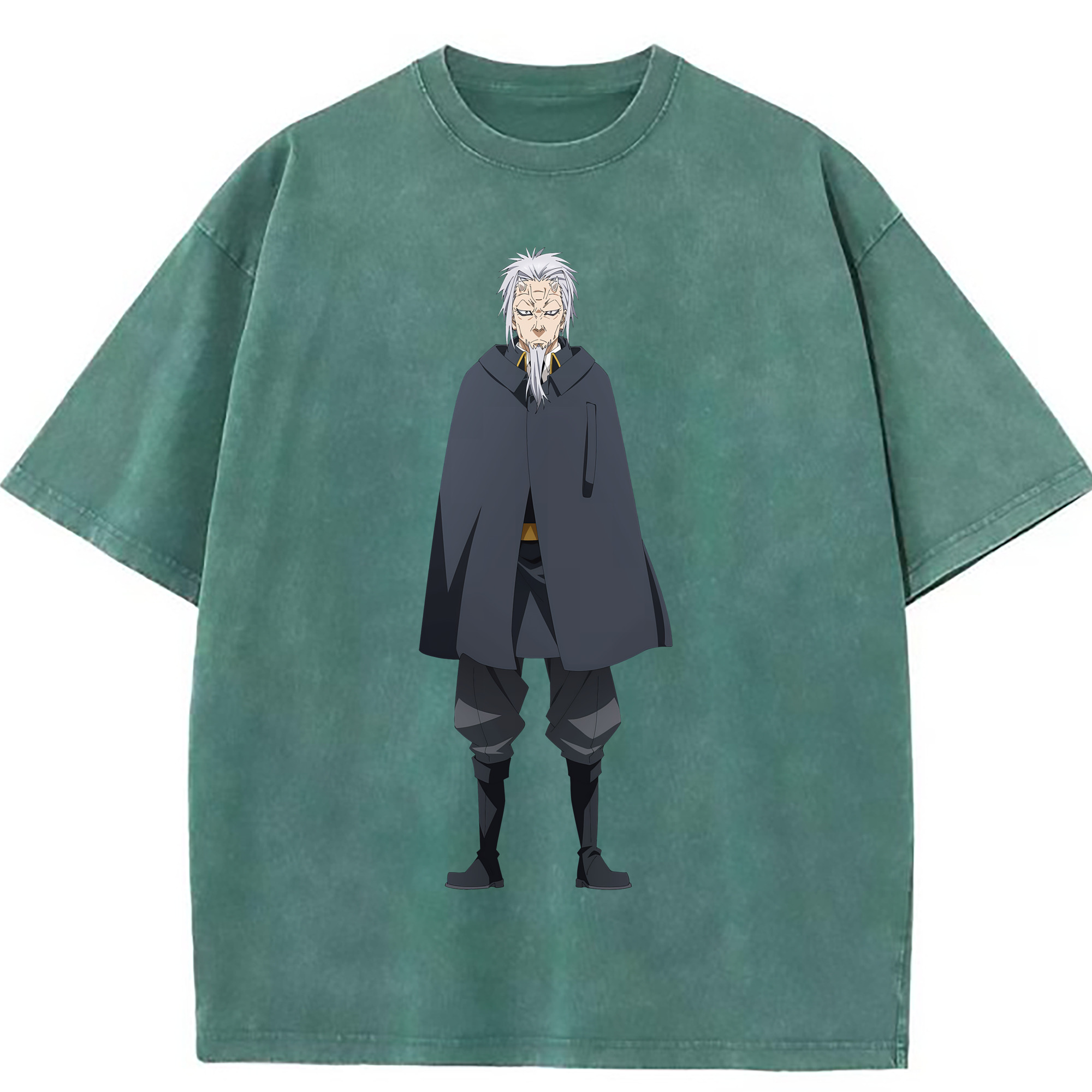 （画像用） 転スラ Regarding Reincarnated to Slime 綿100% ヴィンテージ風 半袖Tシャツ（フロントプリント）
